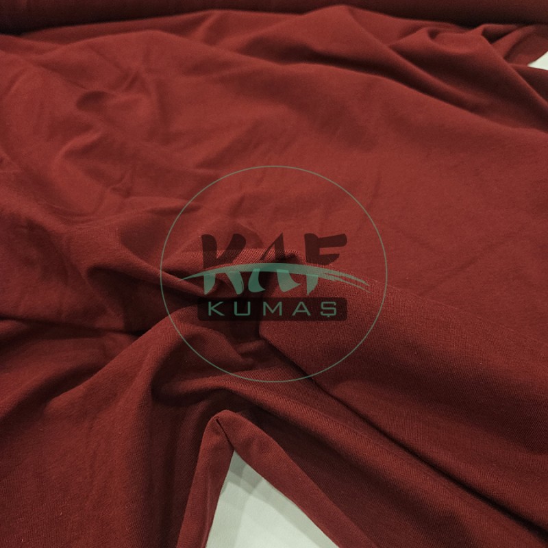Penye Süprem Kumaş | %95 Pamuk %5 Elastan | Bordo