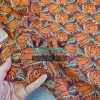 %100 Pamuk Dokuma Vual Kumaş | Terracotta Renk Yazlık Elbiselik Kumaş
