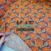 %100 Pamuk Dokuma Vual Kumaş | Terracotta Renk Yazlık Elbiselik Kumaş