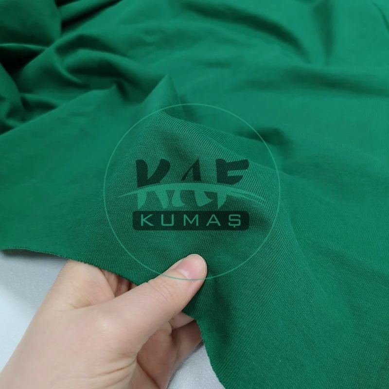 S04 | Koyu Yeşil (Zümrüt Yeşili) Penye Süprem (20/1 - 180 GSM, 180 CM) Premium Tişörtlük Pamuk Kumaş
