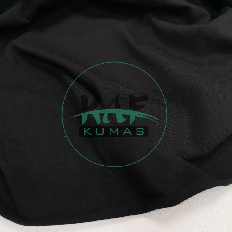 16/1 Penye Süprem Kumaş | %100 Pamuk | Tok Tişörtlük Kumaş 220 gsm | Siyah