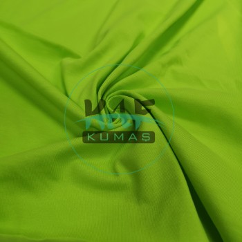 S02 | Yeşil (Elma Yeşil) Penye Süprem (20/1 - 180 GSM, 180 CM) Premium Tişörtlük Pamuk Kumaş