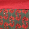 Baskılı Süprem Kumaş | %95 Pamuk %5 Elastan | 150 cm | 210 Gsm |  Kırmızı Horoz Desen