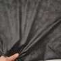 Geometrik Halka Desen Siyah Lyc Süprem Kumaş | R1-12