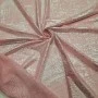 Gümüş Batik Desen Kaplama Şeker Pembe Tül Kumaş | C3-5