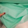 Baskılı Bambu Karışım Müslin Kumaş | Mint Zemin Beyaz Çizgiler