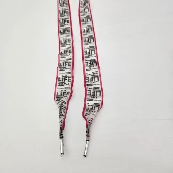Şeffaf Kırmızı Siyah Renk Baskılı Sweatshirt-Eşofman İpi / Ayakkabı Bağcığı / Kordon İp 120 cm
