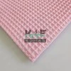 Büyük Kareli Waffle Pike Kumaş | 100% Pamuk | W-23 Açık Pembe