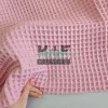 Büyük Kareli Waffle Pike Kumaş | 100% Pamuk | W-23 Açık Pembe