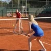 Kadın Kırmızı Şortlu Tenis Elbisesi