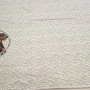 Beyaz Zemin Köpekler Desen Pano Kumaş 180x 82cm