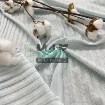 Pamuklu Kaşkorse Kumaş | Buz Mavi