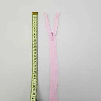 Gizli Fermuar | Uzunluk: 40 cm | Bebe Pembe