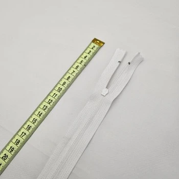 Kemik Fermuar Uzunluk: 18 cm Beyaz