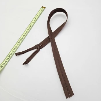 Gizli Fermuar | Uzunluk: 25 cm | Kahverengi