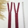 Yuvarlak Halka Fermuar | Mont-Çanta Fermuarı Uzunluk: 47 cm Bordo