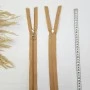 Yuvarlak Halka Fermuar | Mont-Çanta Fermuarı Uzunluk: 47 cm Karamel
