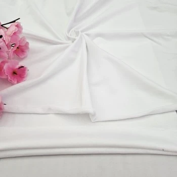 Beyaz Eşofman Takımı Dikimi için Hazır Set: 250x180 cm İki İplik + 100x70 cm Ribana Kumaş