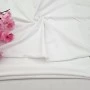 Beyaz Eşofman Takımı Dikimi için Hazır Set: 250x180 cm İki İplik + 100x70 cm Ribana Kumaş