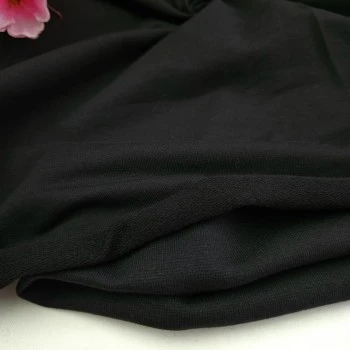 Siyah Eşofman Takımı Dikimi için Hazır Set: 250x180 cm İki İplik + 100x70 cm Ribana Kumaş