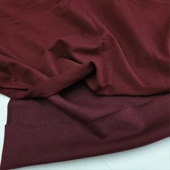 Bordo Eşofman Takımı Dikimi için Hazır Set: 250x180 cm İki İplik + 100x70 cm Ribana Kumaş