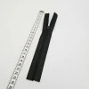 Su Geçirmez PU Kaplama Fermuar | O Fermuar | Uzunluk: 24 cm Siyah