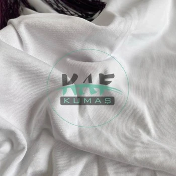 S08 | Beyaz Penye Süprem (24/1 - 160 GSM, 180 CM) Premium Tişörtlük Pamuk Kumaş