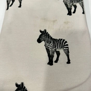 Zebra Baskılı Süprem Parça  Kumaş |  Parça:180*100 cm