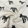 Zebra Baskılı Süprem Parça  Kumaş |  Parça:180*100 cm