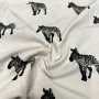 Zebra Baskılı Süprem Parça  Kumaş |  Parça:180*100 cm