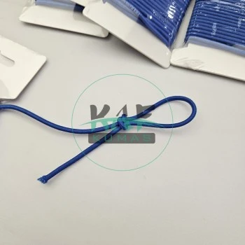 3 mm Yuvarlak Yumuşak Lastik İp 5 mt | Bel Paça Don Lastiği | Aksesuar Lastiği Saks Mavi_213