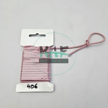 3 mm Yuvarlak Yumuşak Lastik İp 5 mt | Bel Paça Don Lastiği | Aksesuar Lastiği Gül Kurusu_406