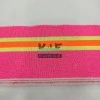Açık Sarı Çizgili Pembe Yaka