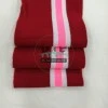 Pembe Çizgili Kırmızı Yaka