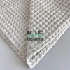 Büyük Kareli Waffle Pike Kumaş | 100% Pamuk | W-08 Açık Gri
