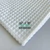 Büyük Kareli Waffle Pike Kumaş | 100% Pamuk | W-01 Beyaz