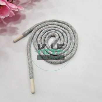 Özel Uçlamalı 115 cm Gri Kordon Bağcık | Sweatshirt-Eşofman İpi 1 Adet