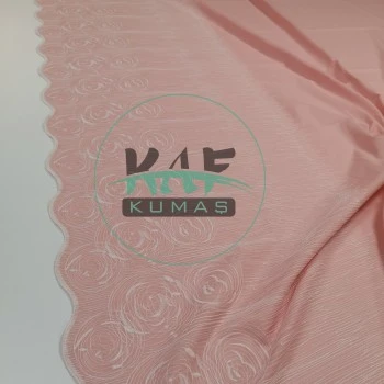 Brode (Nakışlı) Pamuk Vual Kumaş | Pudra 4884_1