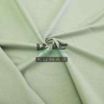 Penye 75% Pamuk 25% Polyester 5% Elastan İki İplik Kumaş | Mint Yeşili