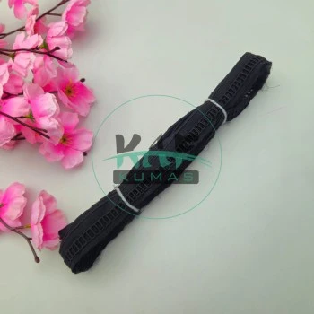 Kolber Ara Dantel Güpür 6 Metre Uzunluk | 2 cm Genişlik | Siyah | El İşi & Tekstil Süsleme Aksesuarı