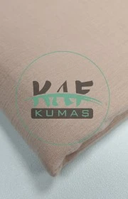 Krinkıl Müslin | 2 Katlı Bürümcük Kumaş | Pembe/ Somon