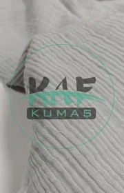 Dört Katlı Bürümcük Pamuk Müslin Kumaş | Geniş En | Gri