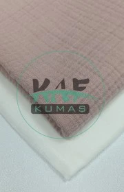 Dört Katlı Bürümcük Pamuk Müslin Kumaş | Soft Pembe