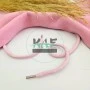 Pamuk Sweatshirt İpi | Plastik Uçlu 125 cm Kordon | Pembe