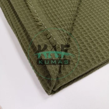 Waffle Pike Kumaş | 100% Pamuk | W-18 Haki Yeşil