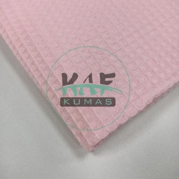 Waffle Pike Kumaş | 100% Pamuk | W-23 Açık Pembe