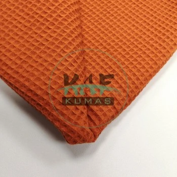 Waffle Pike Kumaş | 100% Pamuk | W-31 Açık Kiremit