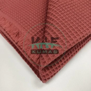 Waffle Pike Kumaş | 100% Pamuk | W-39 Koyu Kiremit