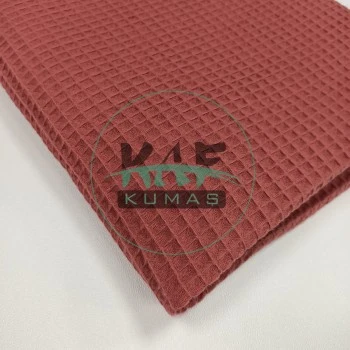 Waffle Pike Kumaş | 100% Pamuk | W-39 Koyu Kiremit