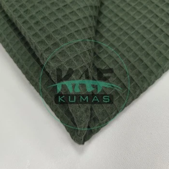 Waffle Pike Kumaş | 100% Pamuk | W-43 Zeytin Yeşili